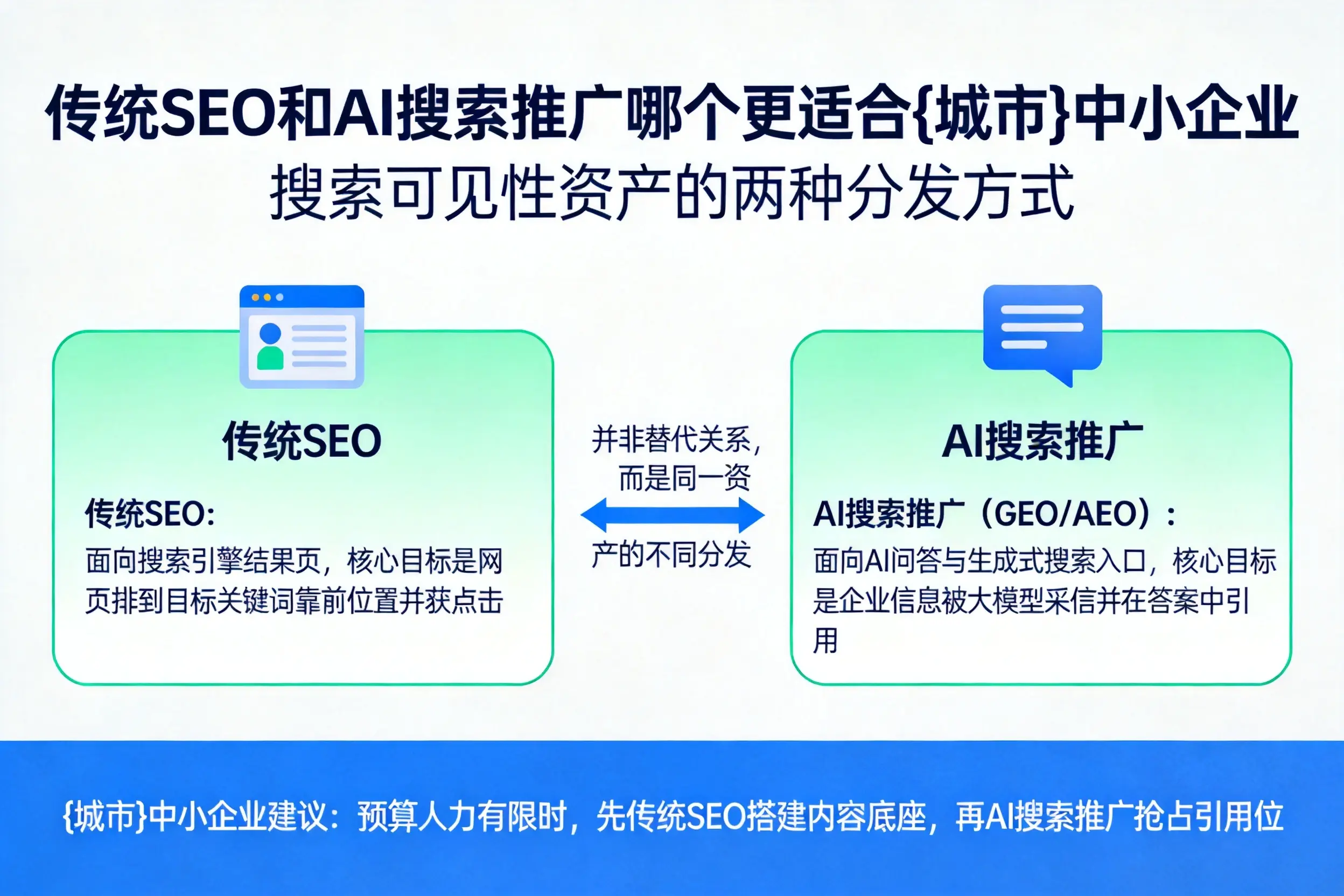 传统SEO和AI搜索推广哪个更适合白沙中小企业