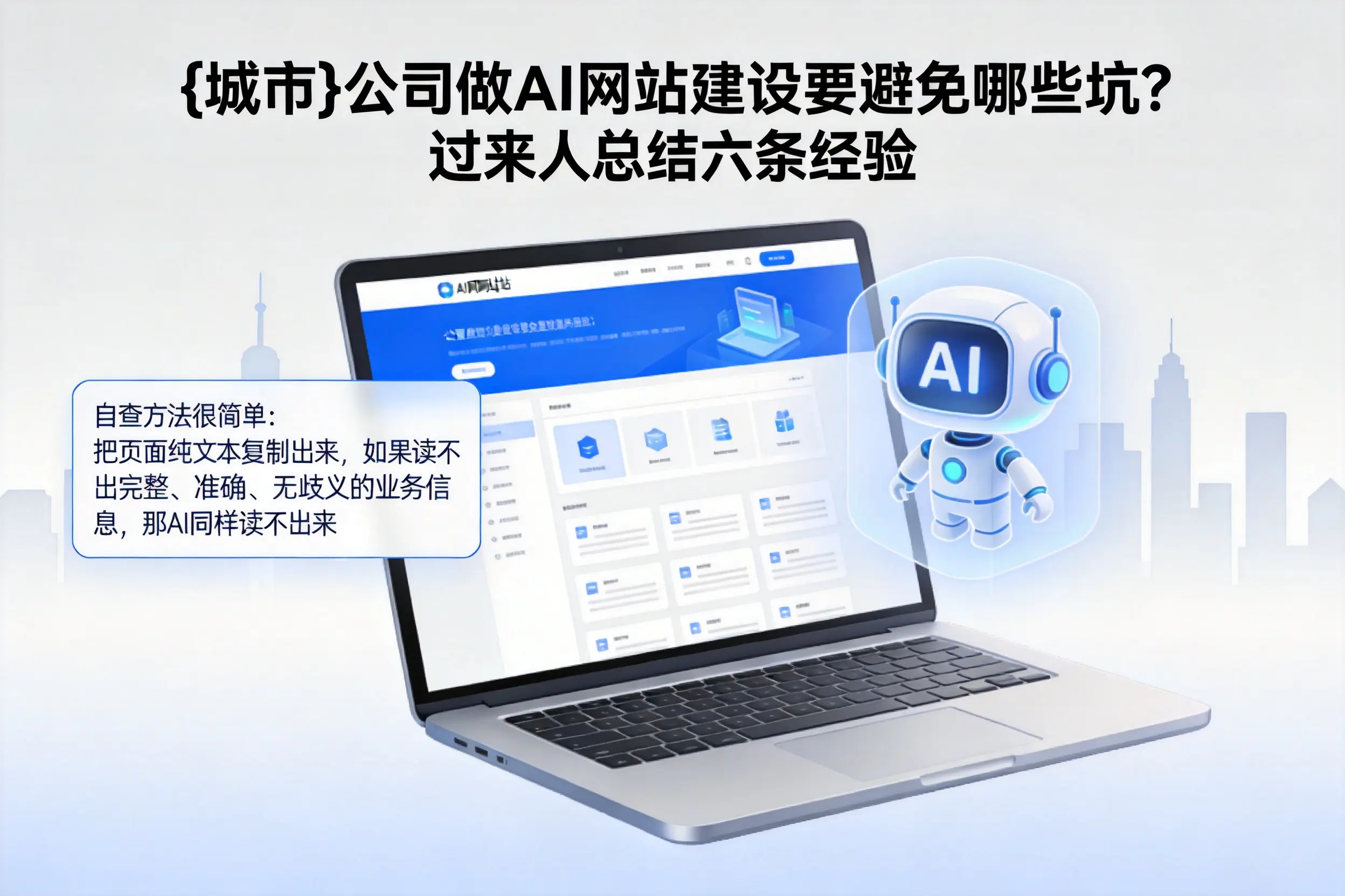 白沙公司做AI网站建设要避免哪些坑？过来人总结六条经验