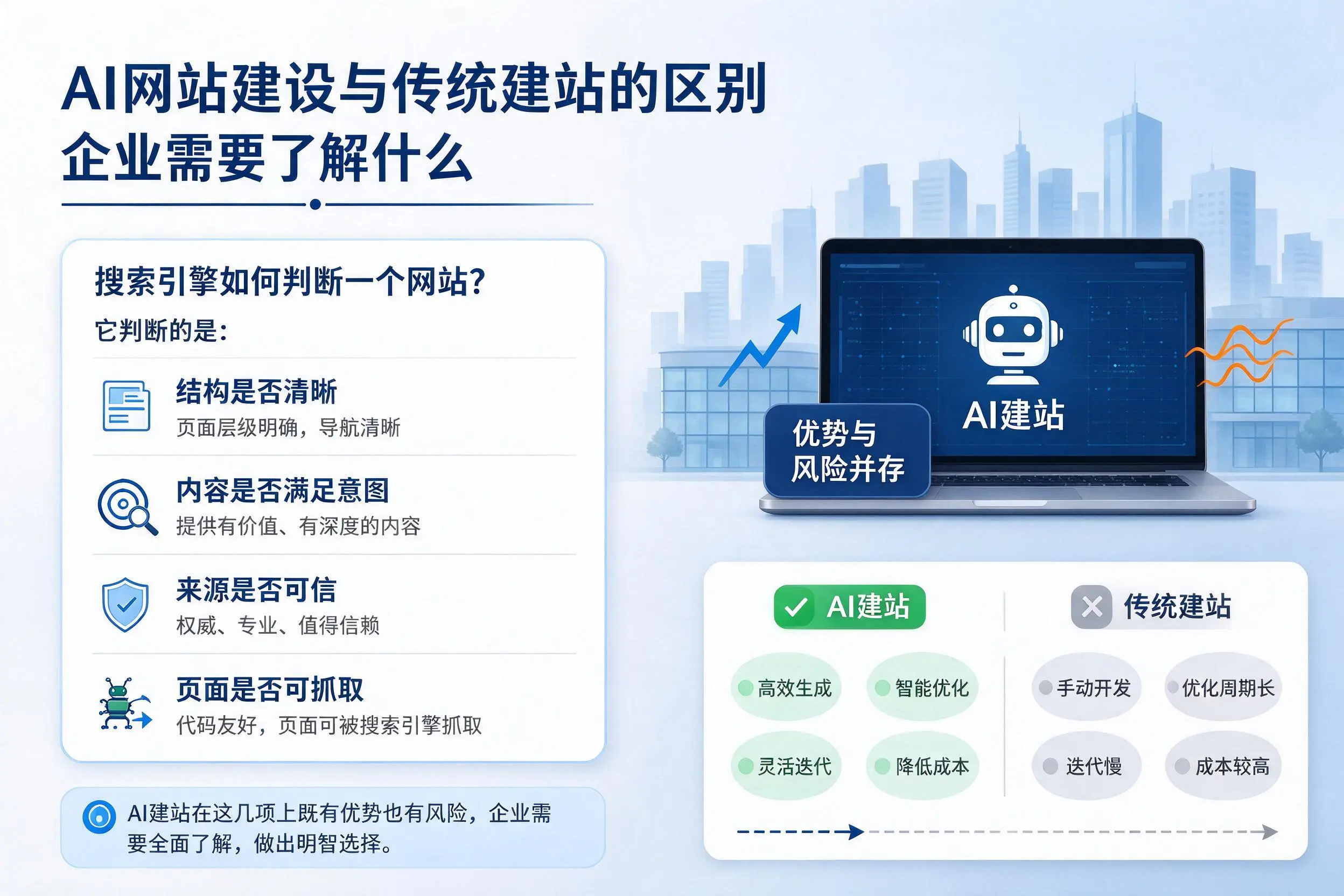 AI网站建设与传统建站的区别,白沙企业需要了解什么