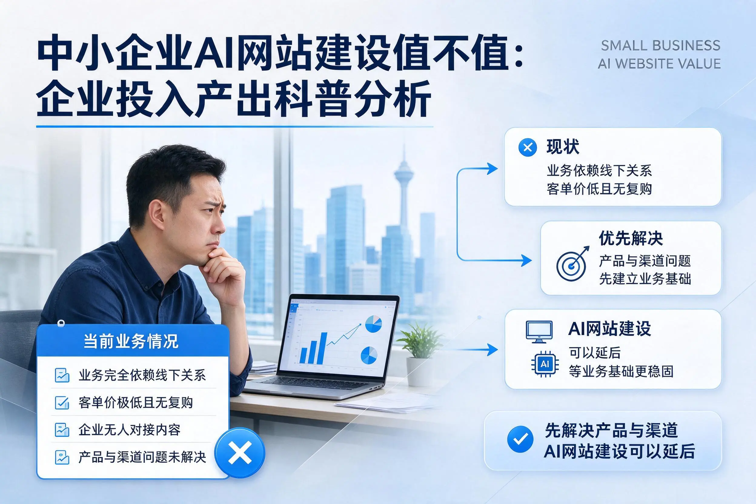 中小企业AI网站建设值不值:白沙企业投入产出科普分析