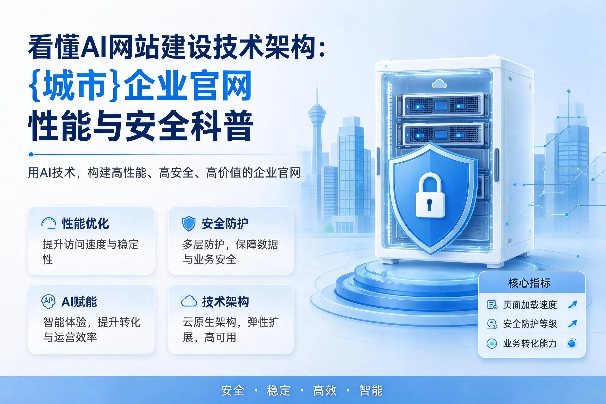 看懂AI网站建设技术架构:白沙企业官网性能与安全科普