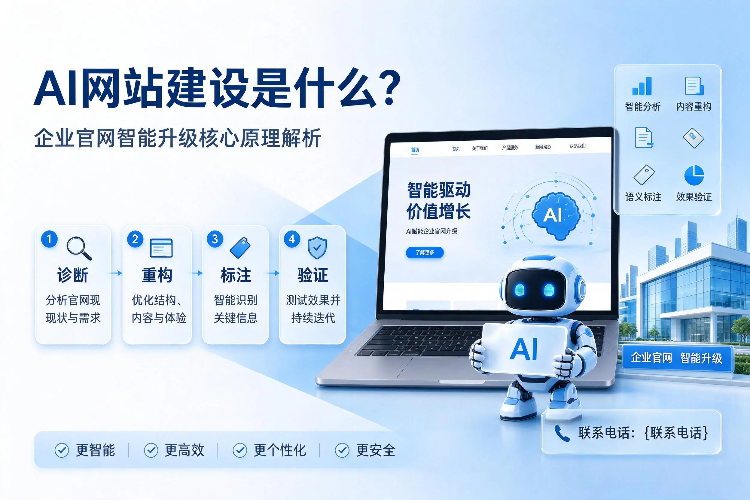AI网站建设是什么?白沙企业官网智能升级核心原理解析